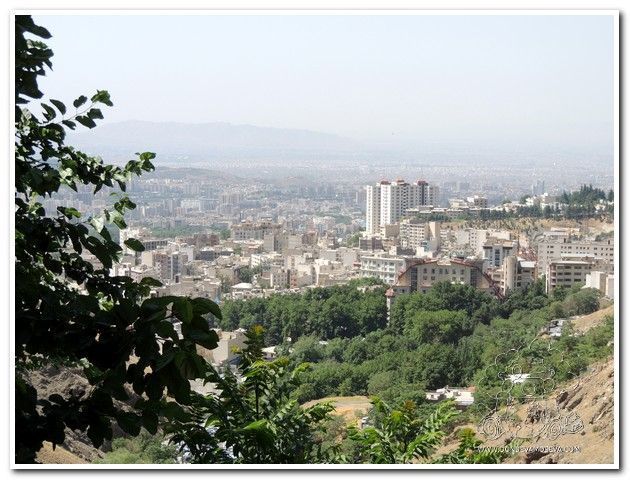 Vistas de Teherán desde el barrio de Darabad