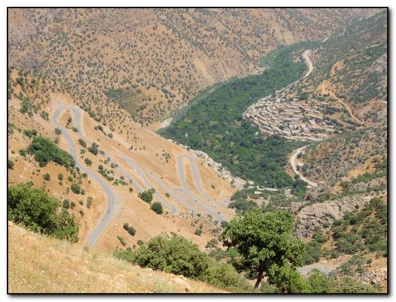 Carretera de la región de Hawraman que lleva hasta nuestro destino