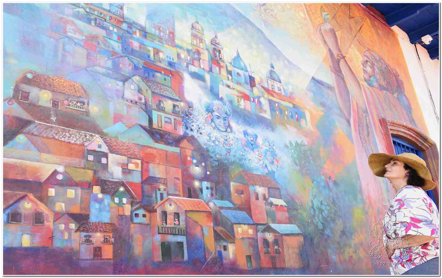 Uno de  los murales de Pasto más bello repleto de realismo mágico dirigido por el maestro Boris  