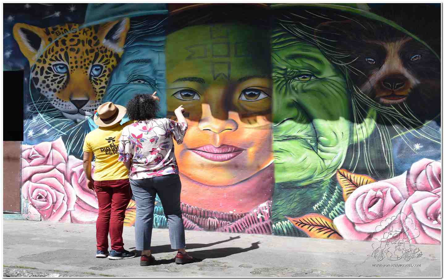 Impresionante mural de Bask en Pasto - Colombia