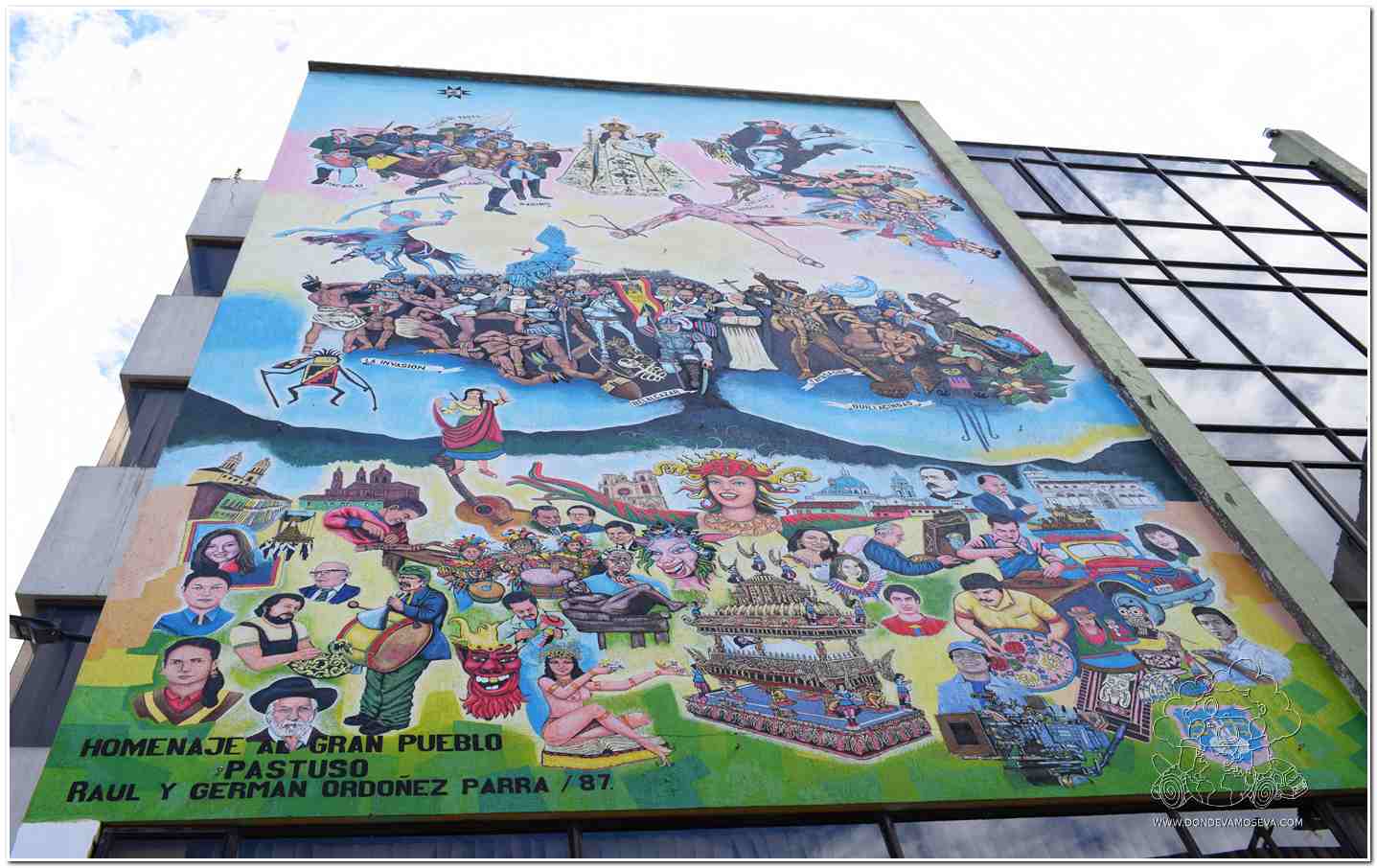 Mural homenaje al gran pueblo Pastuso