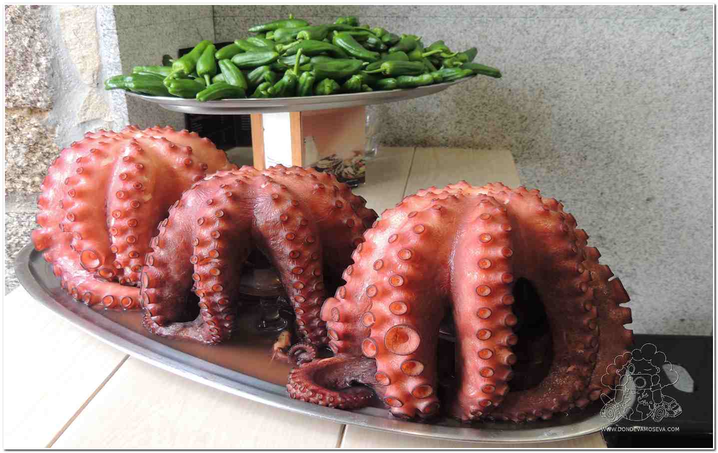 Pimientos de Padrón Pulpo gastronomía tradicional gallega