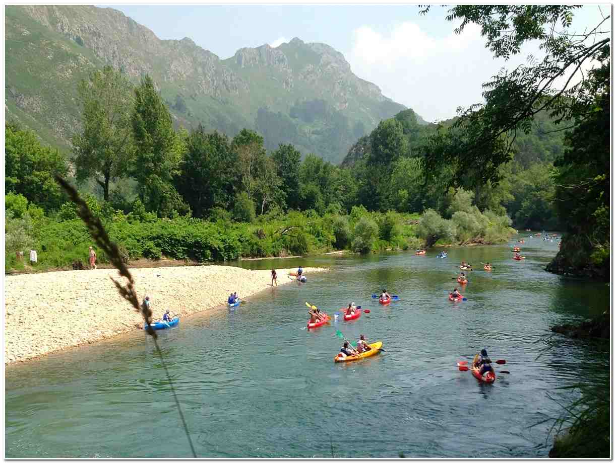 Experiencia Canoa descenso del Sella Fuente Cangas Aventura Asturias