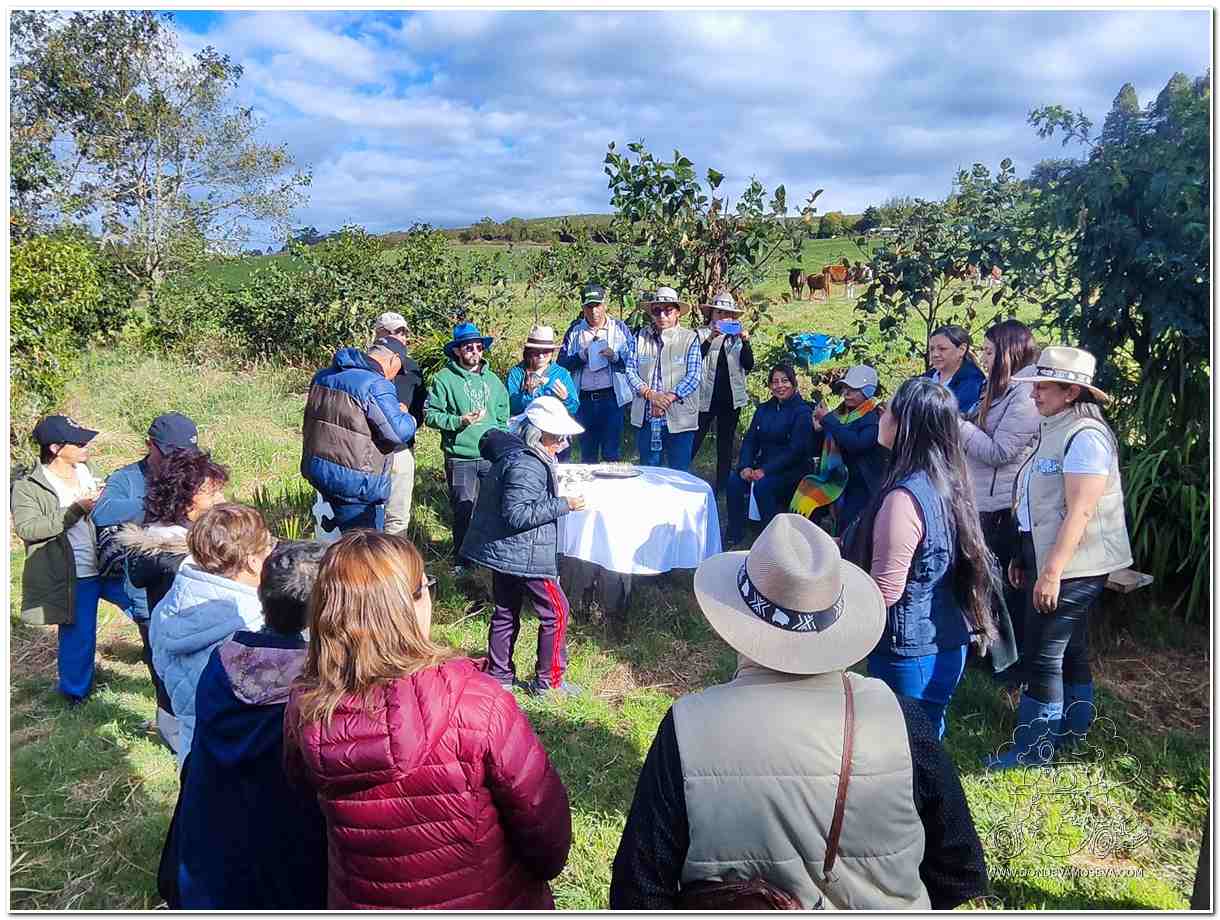 Degustación de productos en la ruta de la Via Lactea de Guachucal