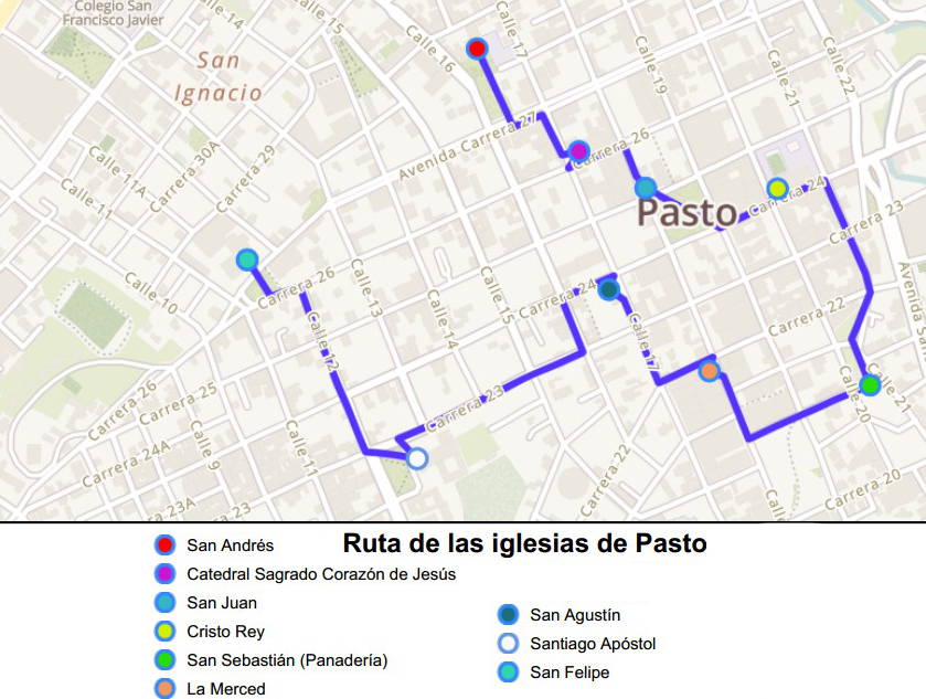 Ruta iglesias de Pasto ciudad teológica de Colombia