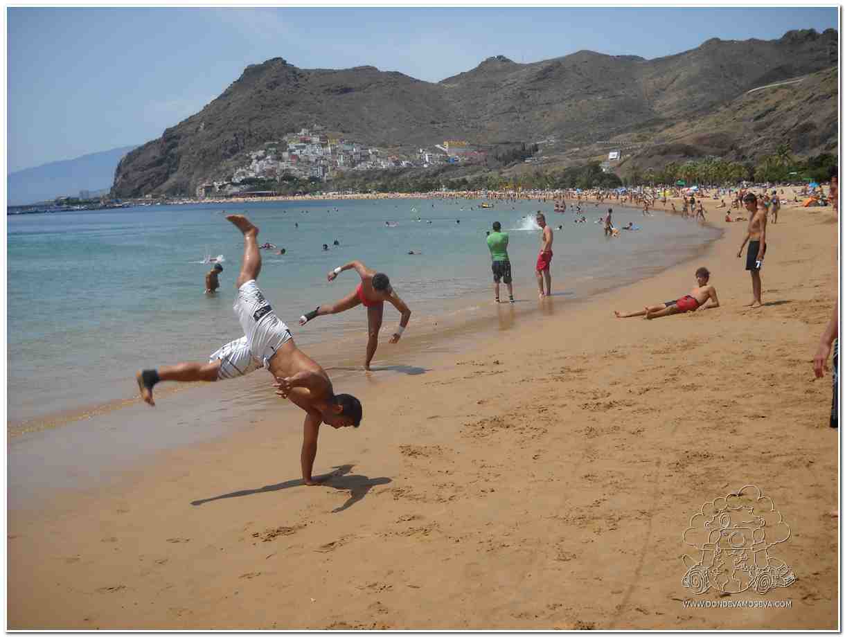 Ruta Paddle Surf en Tenerife, playa de las Teresitas