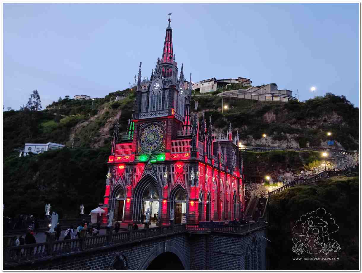 Santuario Las Lajas Noche Ipiales Nariño Colombia