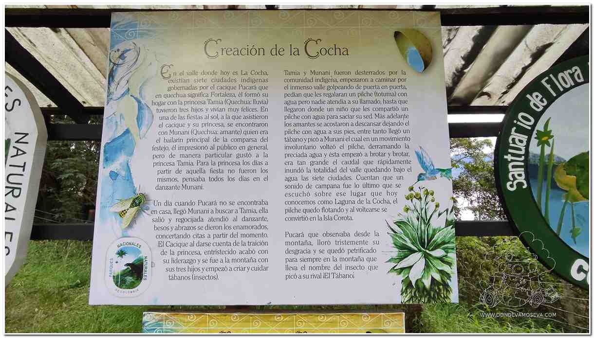 leyenda fundacional laguna La cocha El Encano Nariño