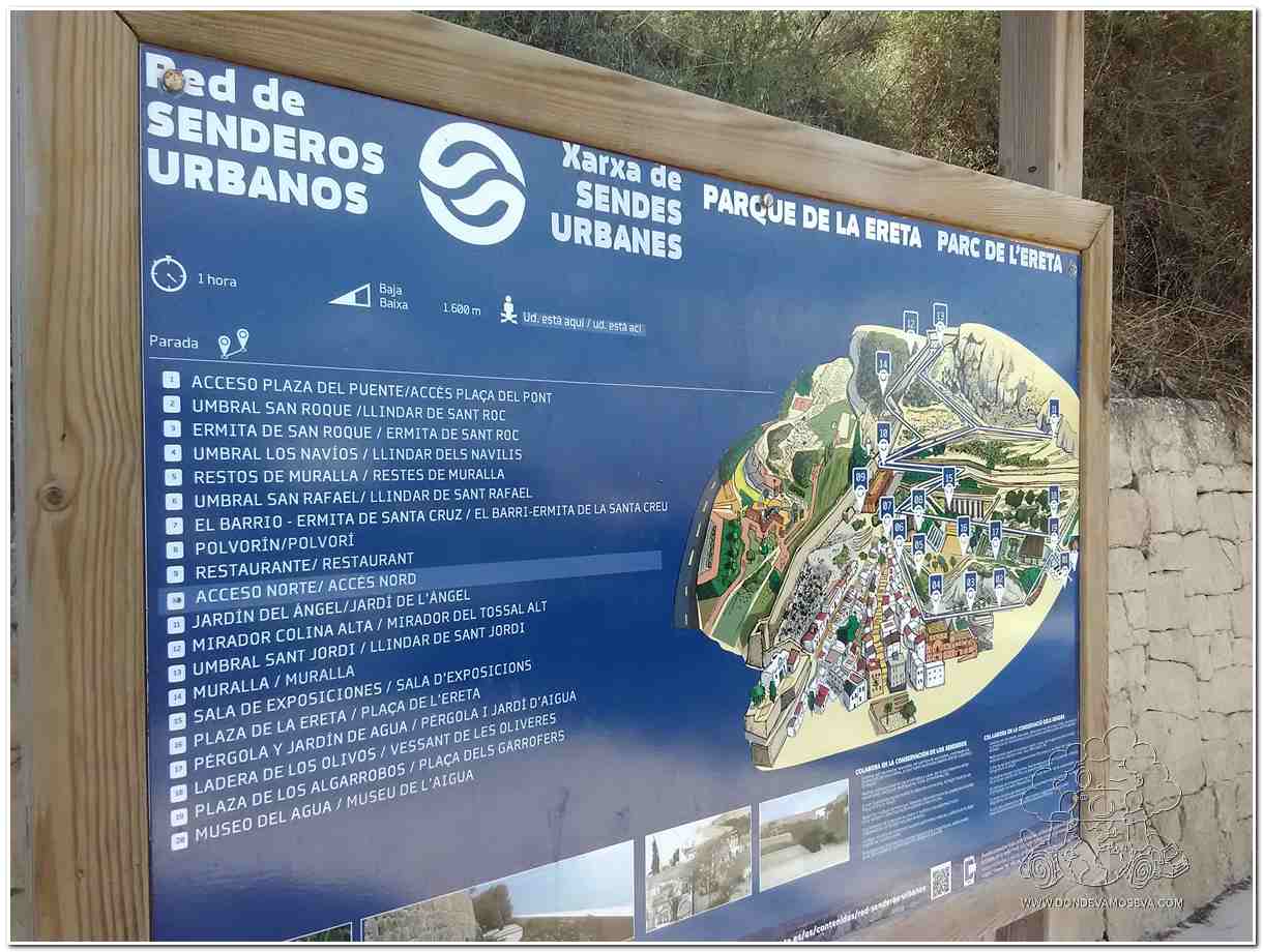 Parque La Ereta uno de los Senderos urbanos de Alicante
