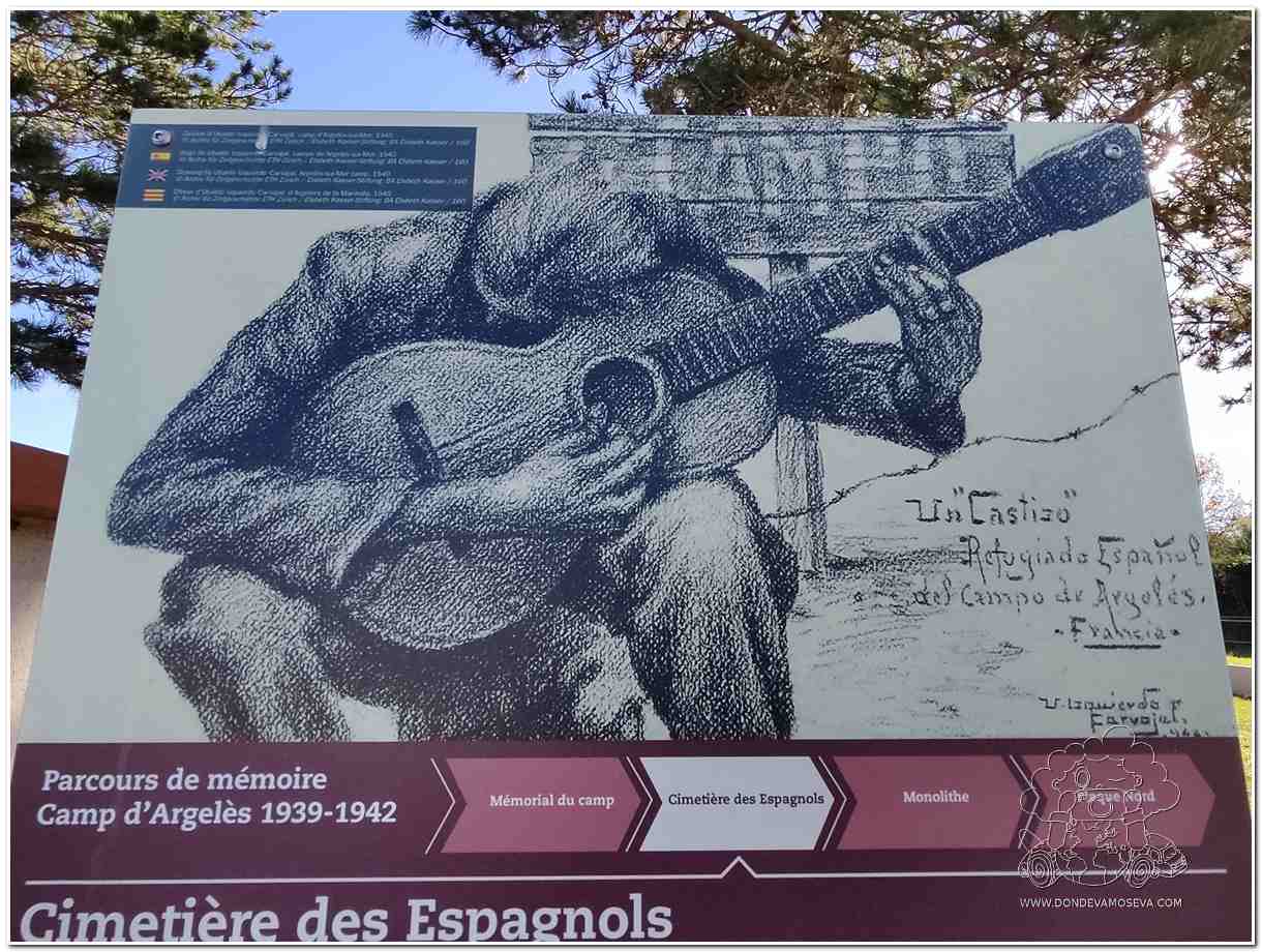 Cementerio de los Españoles en Argelès-sur-Mer, donde reposan víctimas del exilio republicano.