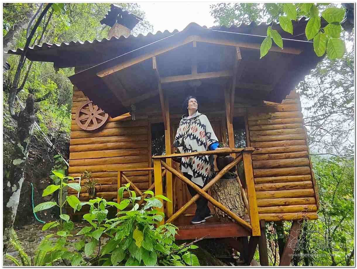 La cabaña en medio de un precioso bosque consaqueño