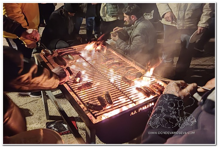 Fogueres de Sant Sebastià en Palma durante las fiestas de invierno