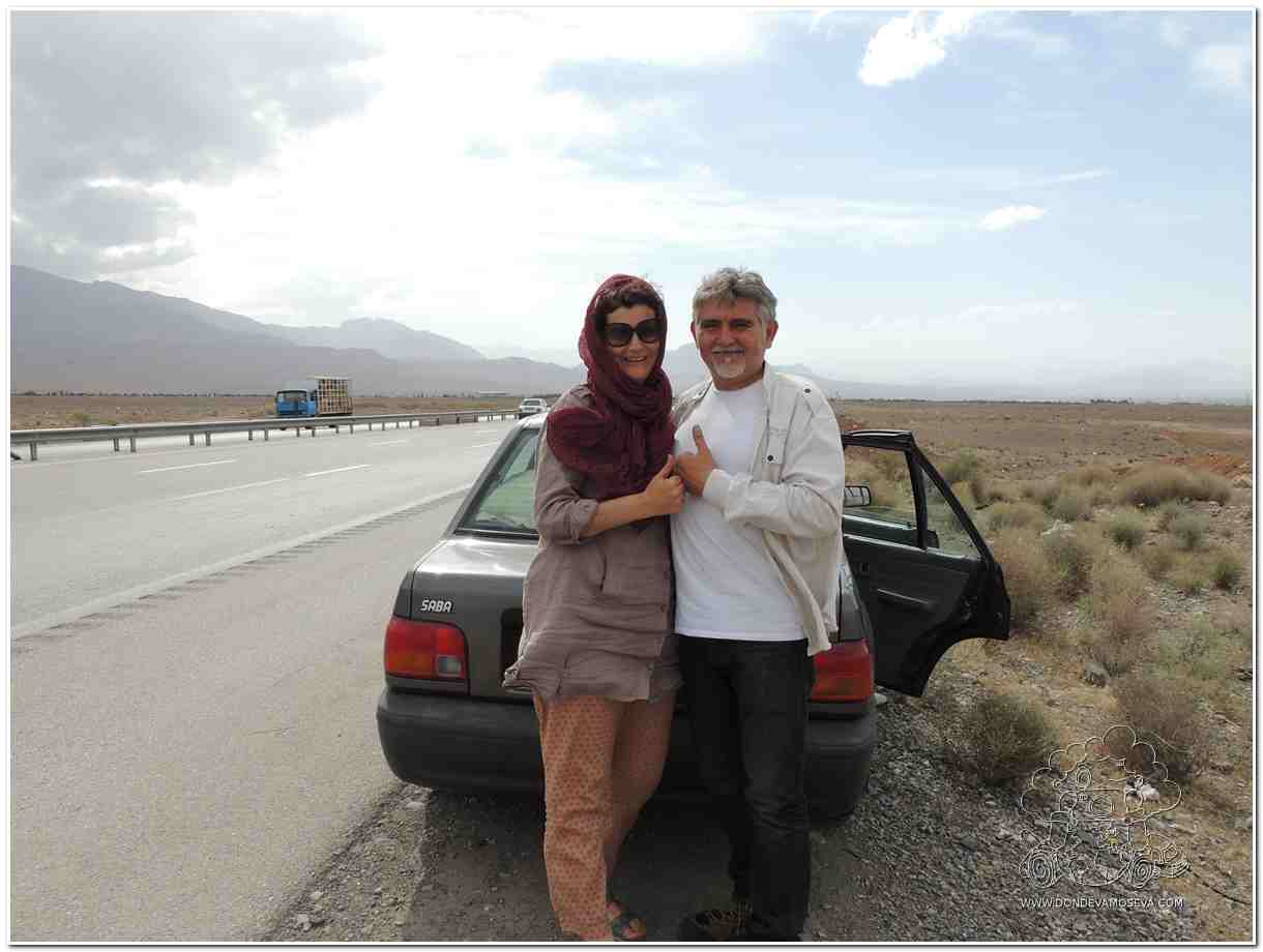 carretera panorámica ideal para viajar en coche y hacer slow travel en Irán