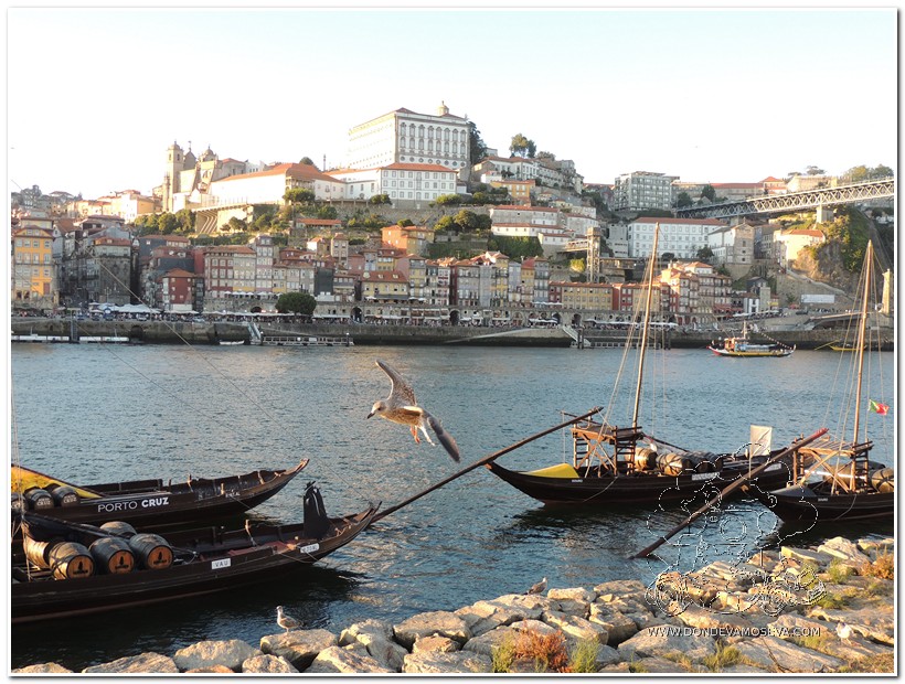 Oporto desde Vilanova da Gaia, inicio del Camino Portugués