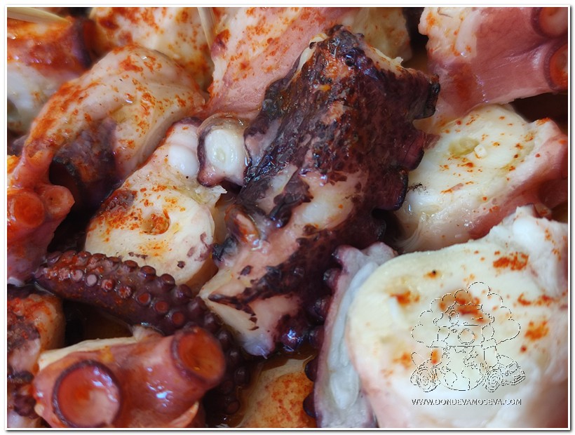El pulpo es uno de los platos estrella del Camino de Santiago Portugués