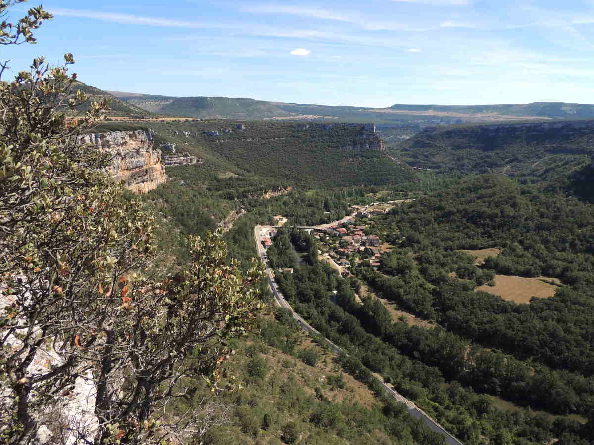 Vista panorámica del Cañón del Ebro en el Geoparque Las Loras, Burgos