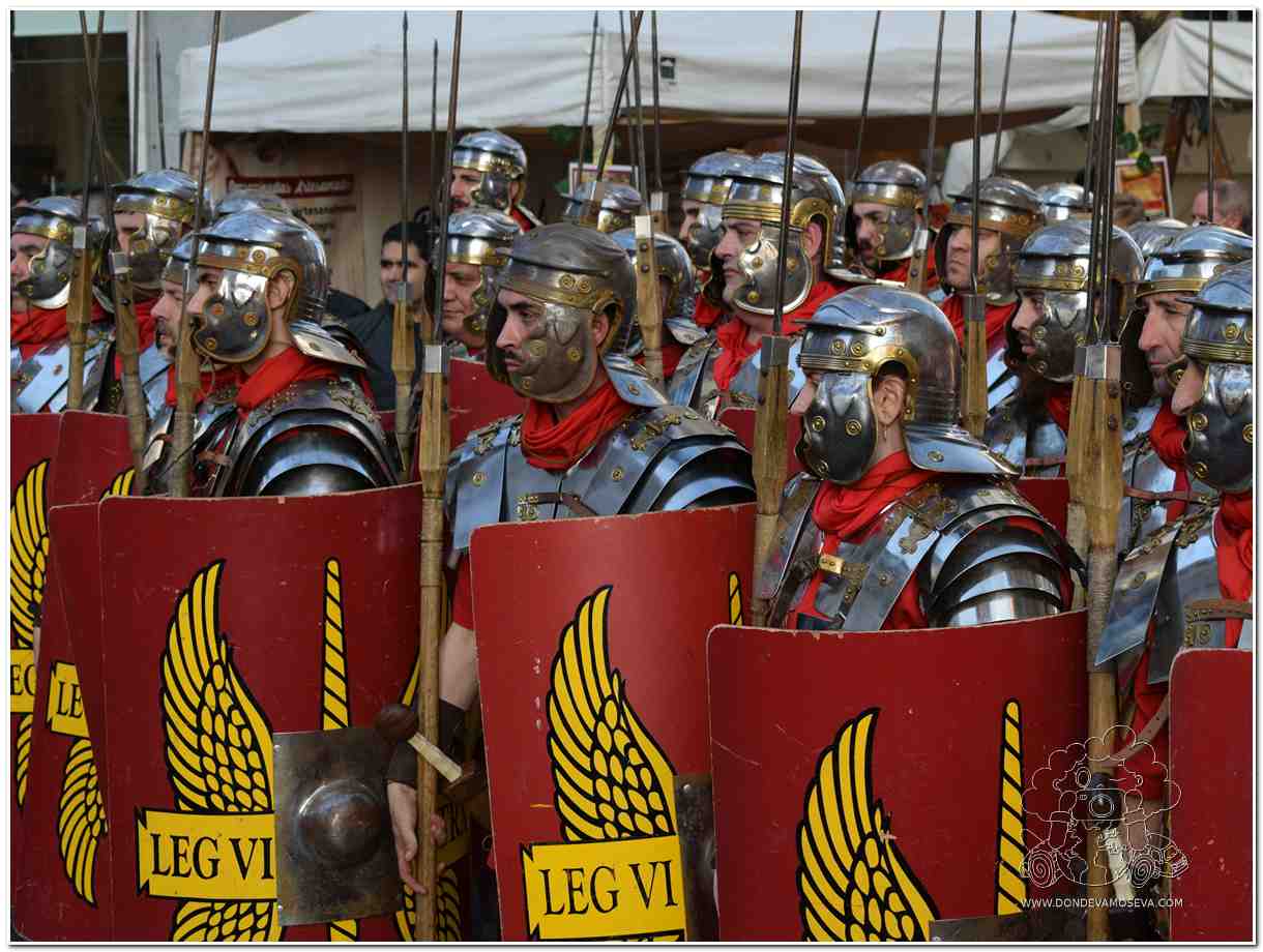 Mercaforum de Calahorra con puestos de mercado romano