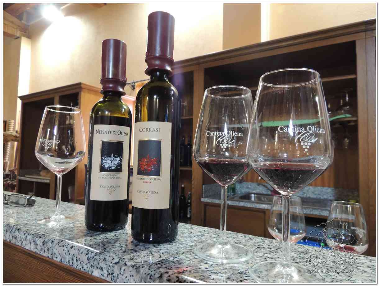 Degustación de Nepente di Oliena vino Cannonau DOC