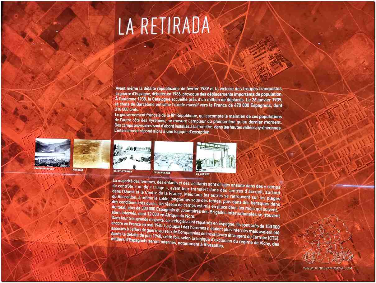 Memorial del campo de Rivesaltes en la ruta de la Retirada