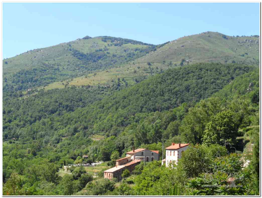 Paisaje del valle del Conflent visto desde Mosset