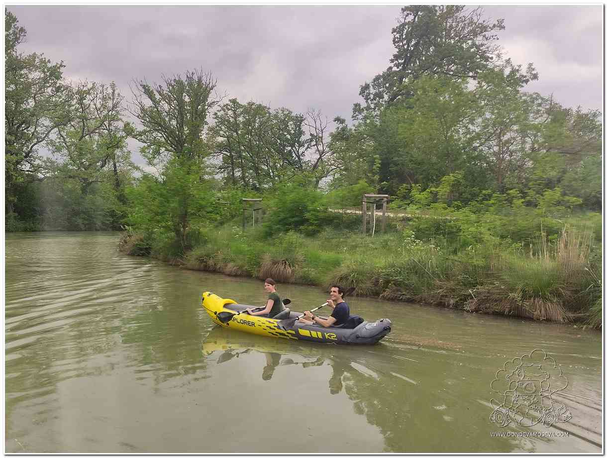 Otra manera de ahcer tramos por el Midi, en Kayak