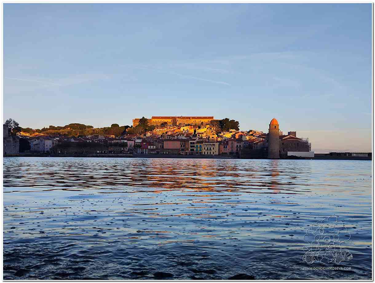 Collioure al atardecer en la Costa Bermeja