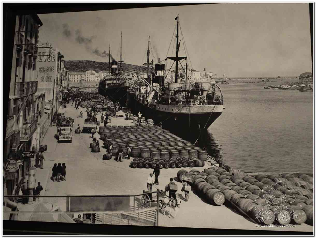 Fotografía antigua del puerto de la Côte Vermeille