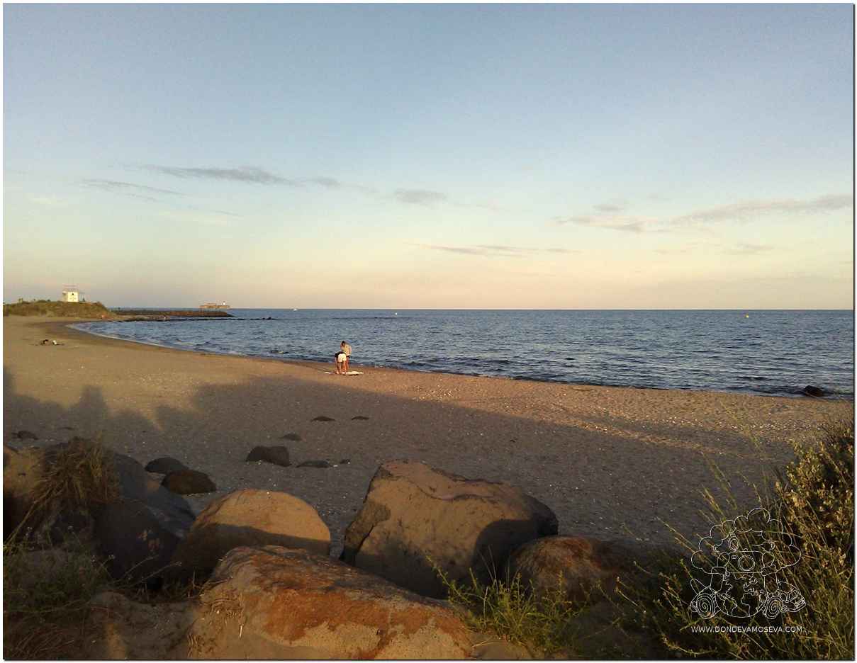 Atardecer en la playa de Rochelongue en Cap d’Agde