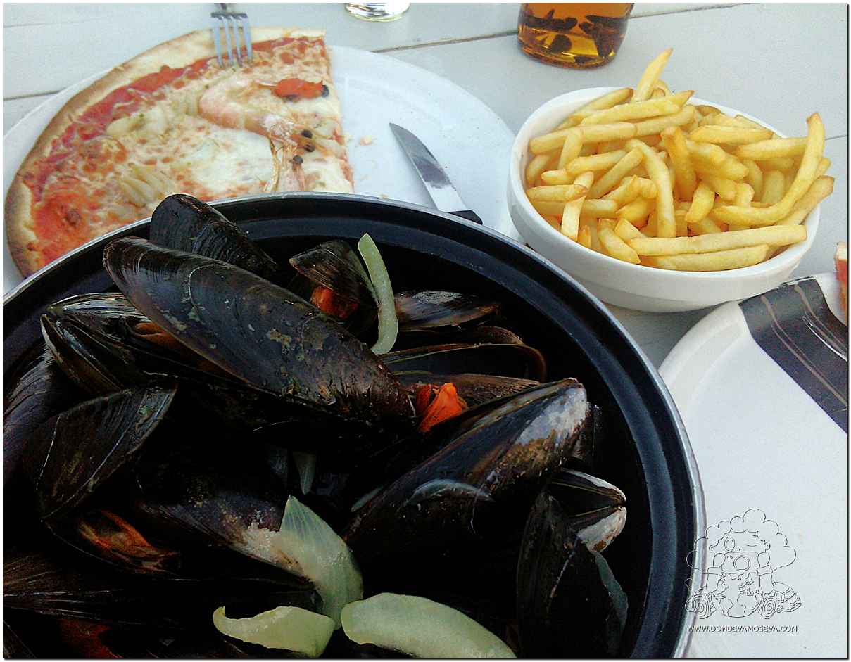 Restaurante Les Paillotes junto a la playa de Rochelongue