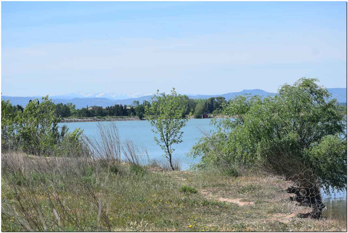 Lago de Jouarres cerca de Homps en el Minervois