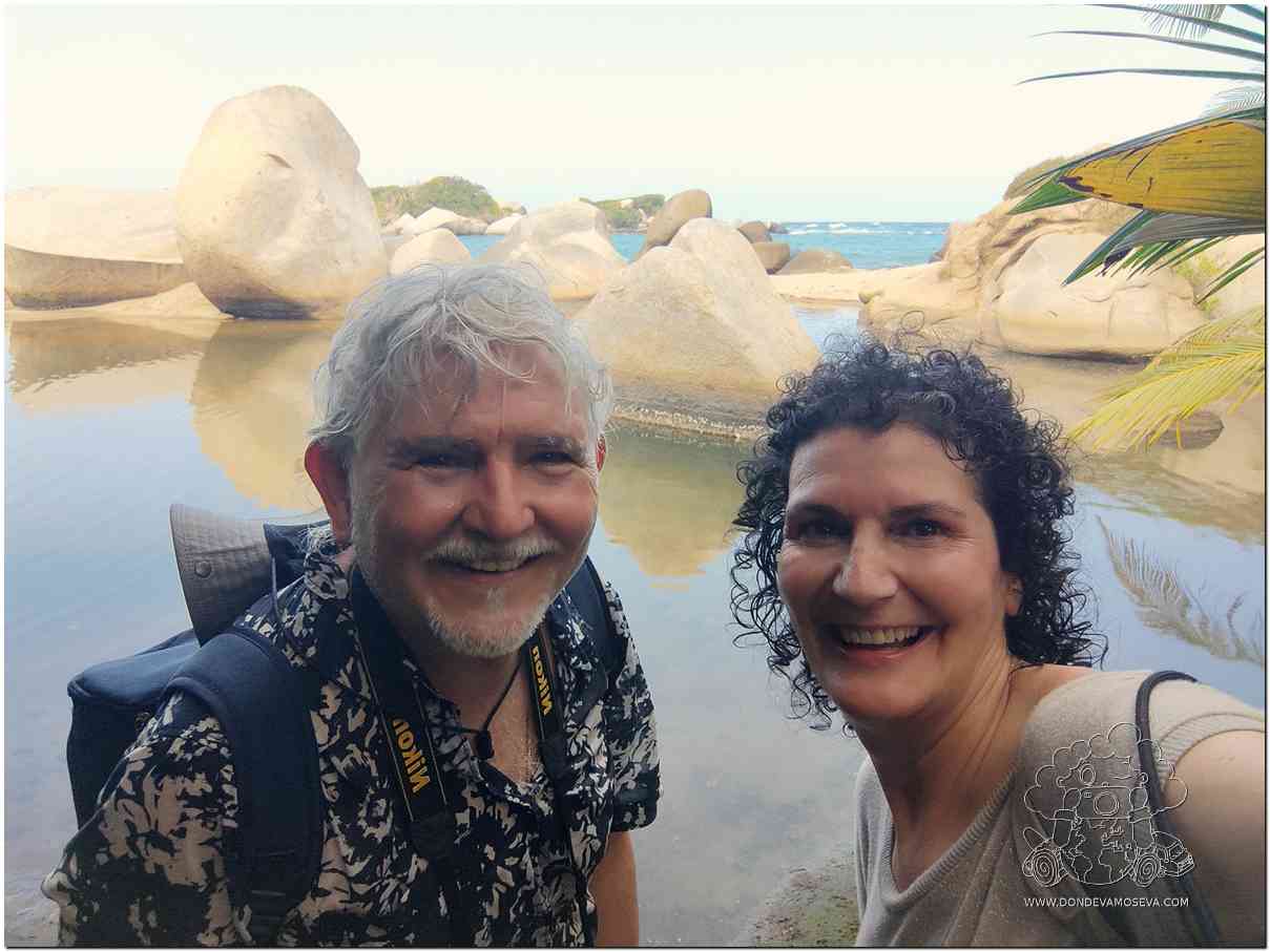 Llegando a Cabo San Juan en el Parque Nacional Tayrona sin ningún tipo de percance o accidente