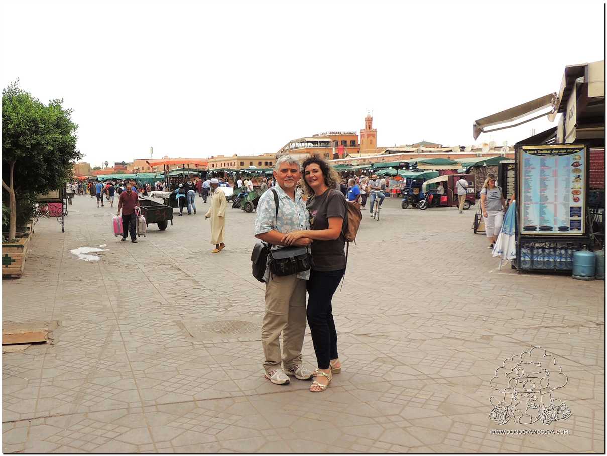Calles tranquilas de Marrakech Marruecos