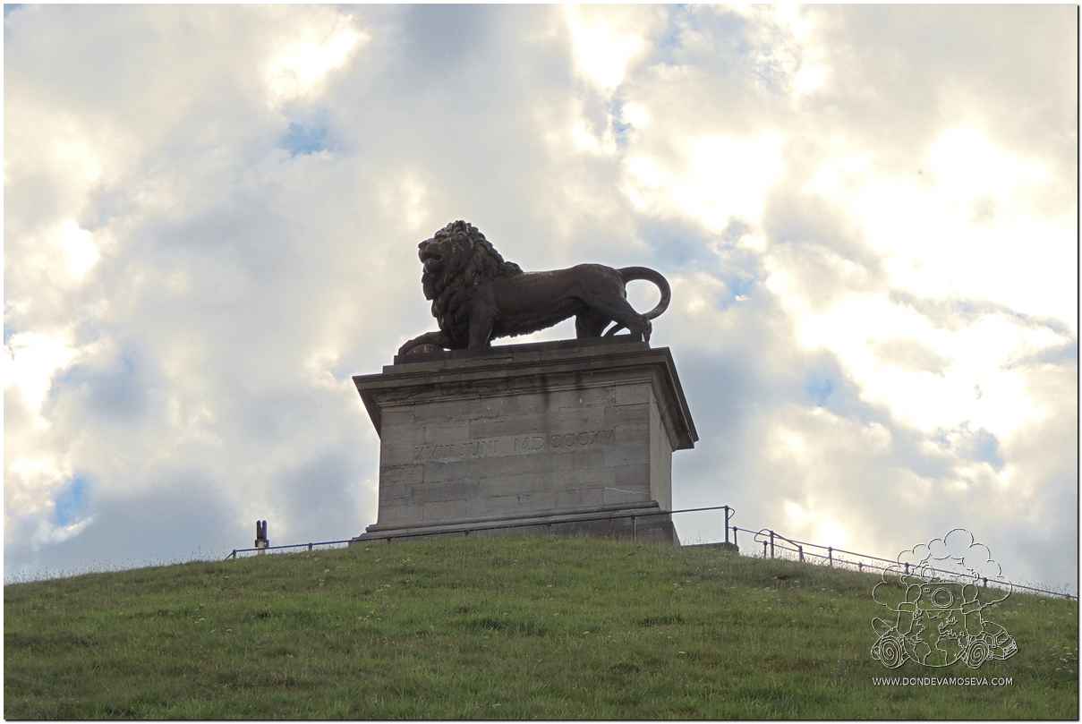 Colina del León en Waterloo, uno de los lugares históricos más importantes de Bélgica.